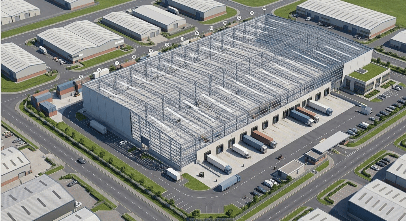 Industrial Steel Frame Warehouse Facility — image 3